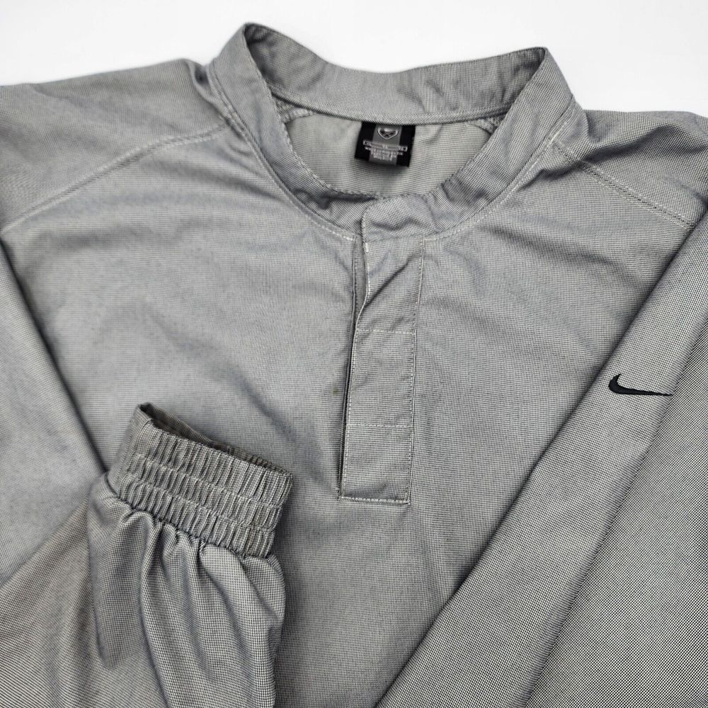 Nike Golf Windbreaker Pullover Gray Men's XL RN#56323 Top With Pockets